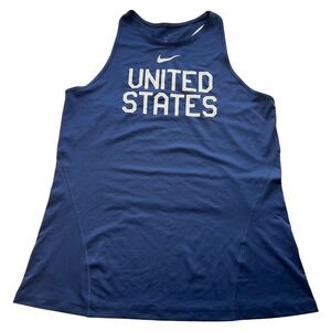 Nike Dri-FIT Blue "United States" Racerback Tank